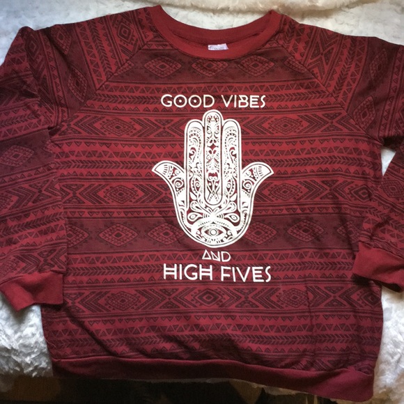 Freeze Tops - Aztec Print Graphic Sweatshirt